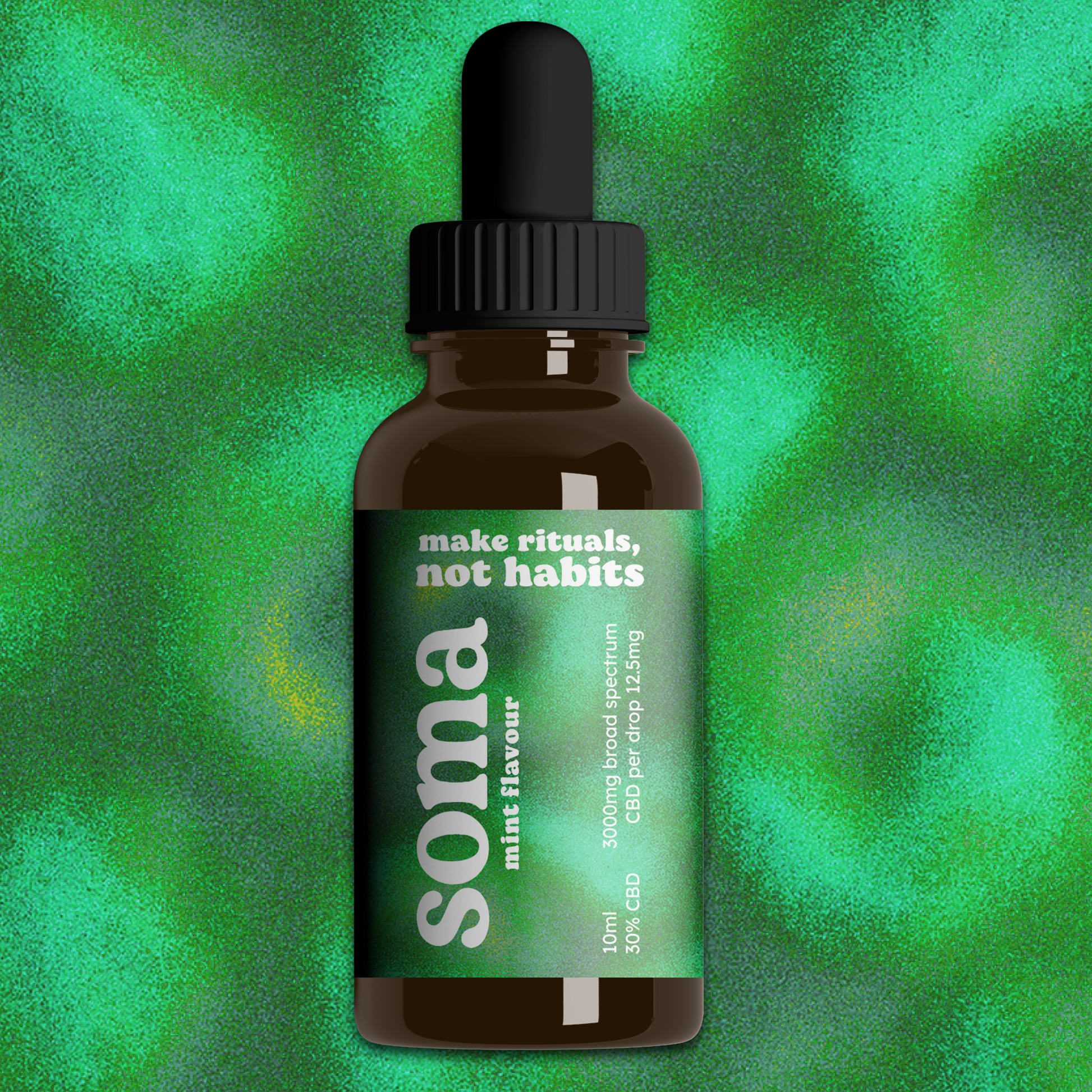 Soma CBD Mint CBD Oil 10ml bottle back label